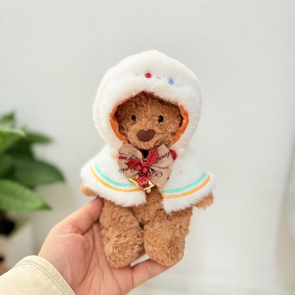 Tiny Bartholomew Bear clothes outfits - Beaded Snowman Christmas[JC-YUM-18]